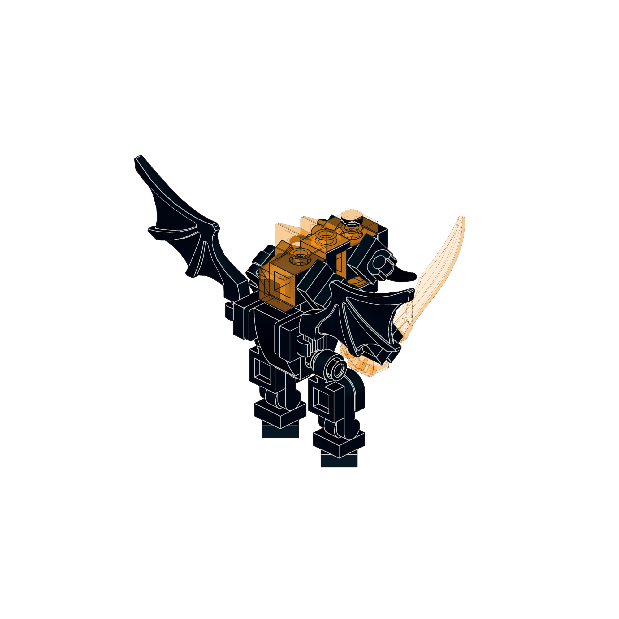 Brick Balrog and Wizard